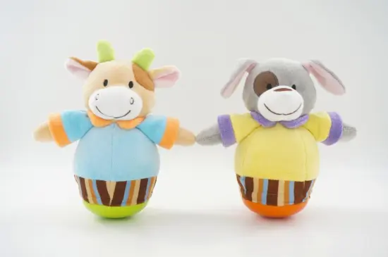 plush tumbler cow and bear