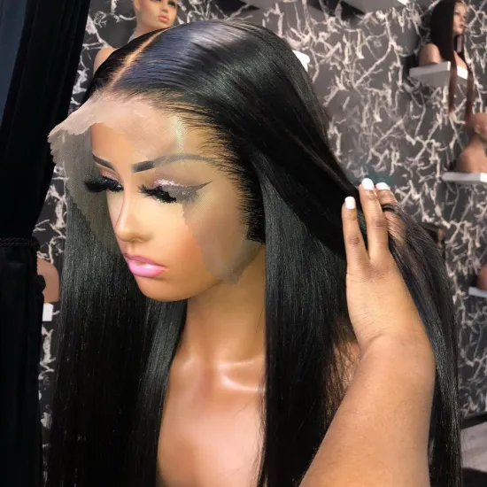 Yeswigs Mink Brazilian Virgin Human Hair Hd Full Transparent Lace Frontal Wig For Black Women Straight Lace Front Wig Human Hair