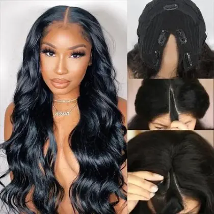 Body Wave U Part Human Hair Wig