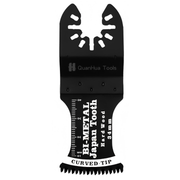 Curved Japanese tooth bimetallic