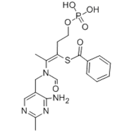 Benzenecarbotioicacido, S- [2 - [[(4-ammino-2-metil-5-pirimidinil) metil] formilamino] -1- [2- (fosfonoossi) etil] -1-propen-1-il] estere CAS 22457- 89-2