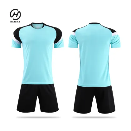 Custom Logo Yellow Jersey Football Quick Dry Short Long Sleeve Football Jersey 100% Polyester Jersey Football