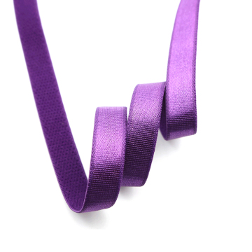 Benutzerdefinierte farbige glänzende Satin-BH-Elastizitätsbänder in Weiß, Schwarz und mehr (6mm-25 mm)