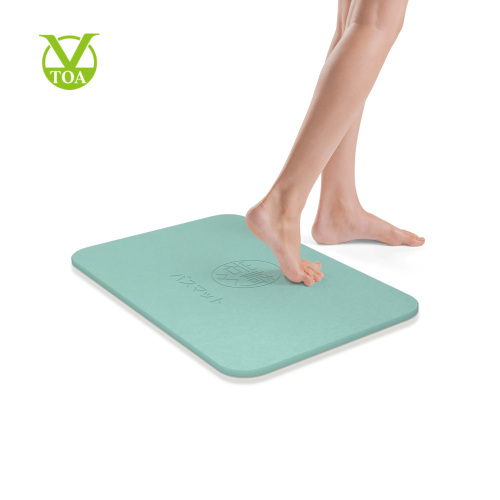 Engraved Anti-bacterial Non-Slip Bath Tub Diatomite Bath Mat