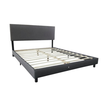 CIAOSLEELE Campo de cama de tamaño completo, cama de plataforma tapizada