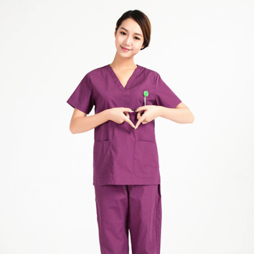 Women's Stretch V Neck Nurse Medical Scrubs Uniform