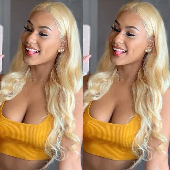 613 blonde straight hd T lace front human hair wigs unprocessed 100% virgin full lace human hair wig natural full lace wigs