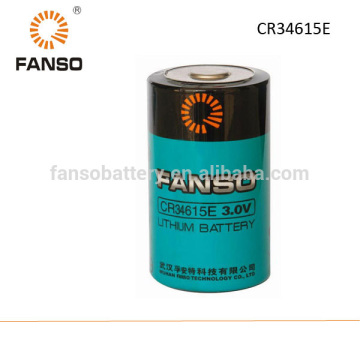 CR34615E D 3V 12000mah lithium Limno2 primary battery