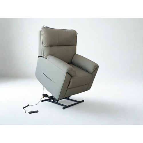 Massagem Aquecedora Multifuncional Lifting Riser Couro Cinza