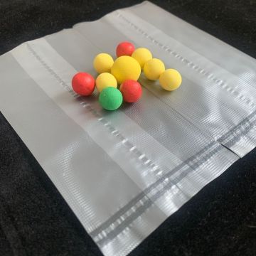 잉어 낚시 액세서리 : 다양한 크기의 수용성 PVA 메쉬 (55x100mm, 70x120mm, 70x140mm, 70x220mm, 80x100mm, 100x180mm)