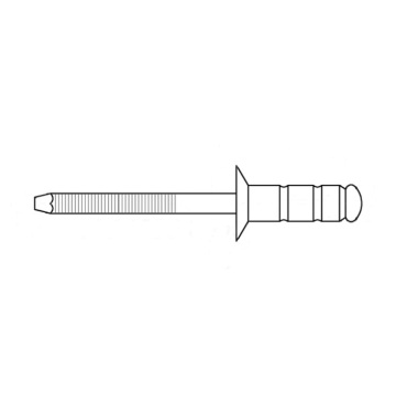 3,2 mm Aluminium/Stahl Counterunk Multigrip Blind Nieten