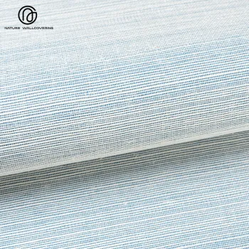 Light Blue Sisal Wallpaper SS802 Natural Handmade Texture