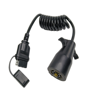Hot Selling American Style 7-to-4 Pin Spring Wire Trailer RV Connector