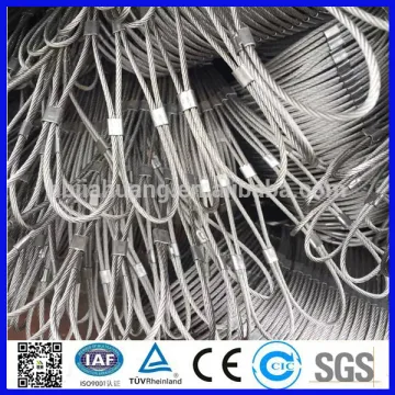 stainless steel ferruled aviary wire rope leopard cable zoo mesh