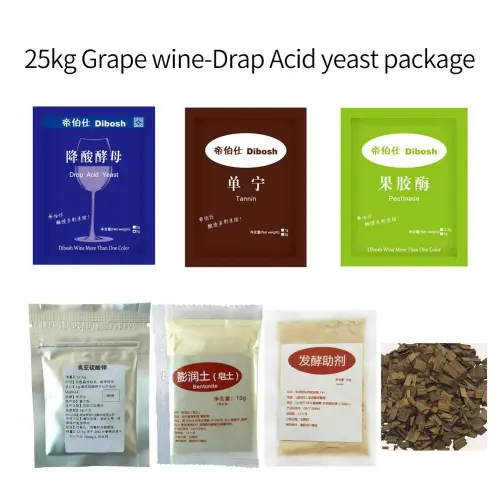 25kg Grape Wine Drap Acid Yeast Package Family Winemaking Wine