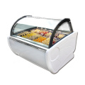 exhibir refrigerador congelador de exhibición de helados italiano