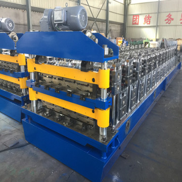 Steel double layer roll forming machine