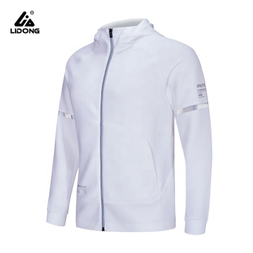 Sports Gym Fitness Running Zipper Jacket Reflective Hoodies