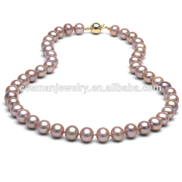 Simple necklace,Sample design pearl necklace