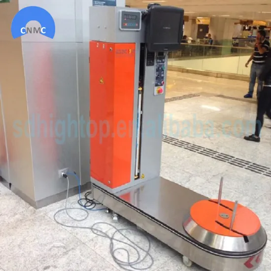 Automatic 50rpm Airport Luggage Wrapping Machine For Sale