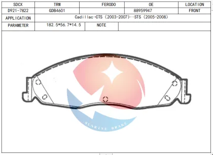 Hawk Performance Ceramic Brake Pads Front Pads for Cadillac CTS/STS