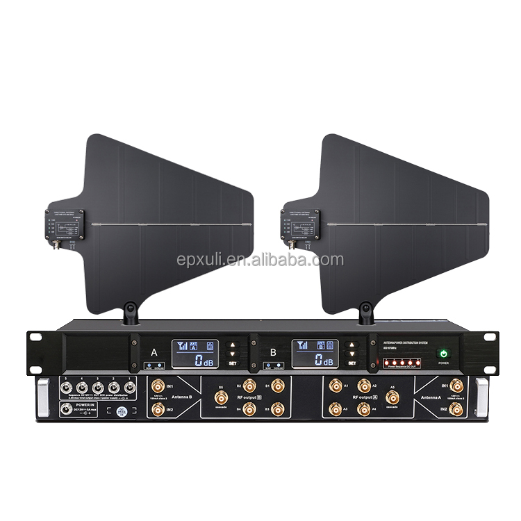 10 Channel Wireless Microphone System With Display Screen And Antenna ...