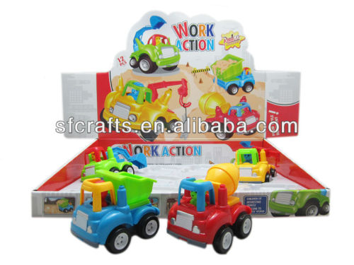 Funny 12pcs mini friction car truck toy