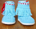 Colorful Crochet Handmade Bayi Enfant Doll Booties / Sepatu