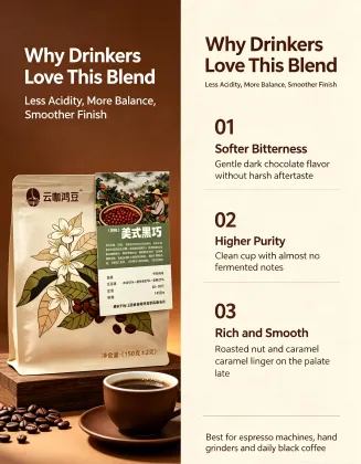Dark Chocolate Blended Yunnan Coffee Beans 150g