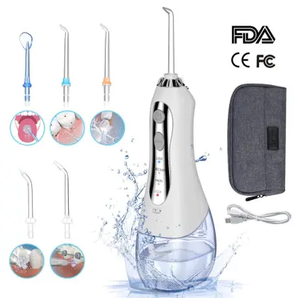 Rechargeable Floss Pick Dental Water Jet Tooth Flosser V300G Oral Irrigator