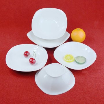 Square Shape Fruit Salad Ceramic Plate