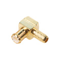 Right Angle MCX Male Plug RF Coaxial Adapter