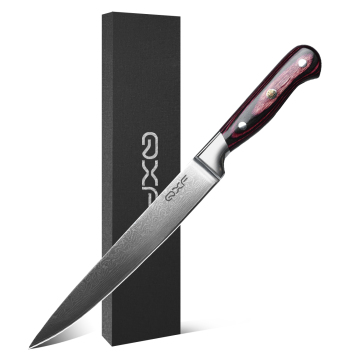 8 Inch Pakkawood Handle 67 Layer Damascus Steel Kitchen Carving Knife