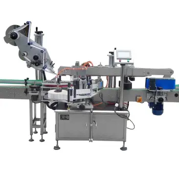 Automatic Top and Double Sides Labeling Machine for Boxes, Bottles, and Trays