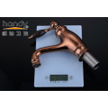 Brass Single Handle Basin Mixer Rose Gold