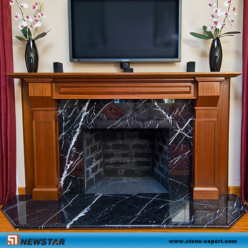 Hand Carved Marble Fireplace Surround