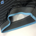 Black with Light Cyan Stripes Uniforme Polo de polo