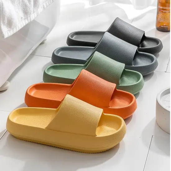 Factory Direct Hick-Soled Elevated Sandals & Slippers for Summer, Home, and Couples - Non-Slip Indoor Footwear