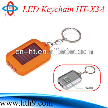 rechargeable mini led solar flashlight with keychain