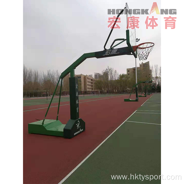 Hongkang Good Price Tempered Glass Backboard Basketball Stand