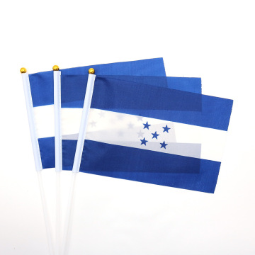 Honduras Hand Hold Flags - White Blue Star Team Sport Banners