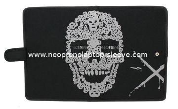 Mens Magnetic Neoprene Tablet Sleeve 10 Inch , Ipad Protection Cover Stand Style