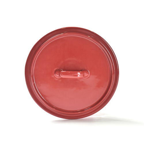 Casse-cocotte en céramique de forme ronde personnalisée avec couvercle