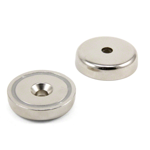 Pot Magnets With Through Hole Ndfeb Pot neodymium magnet with countersunk hole Manufactory