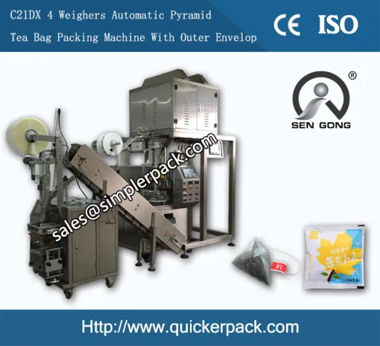 Automatic Triangle Nylon Bag Packing Machine with Outer Envelope
