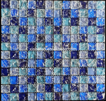 Blue glass mosaic tile,mosaic tile