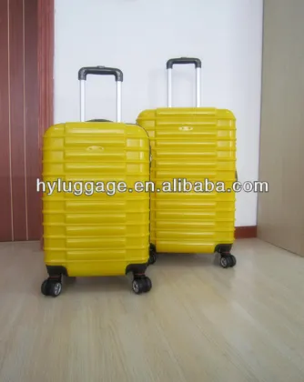 HARD SHELL ABS &PC YELLOW PRINT LUGGAGE in Haoyu