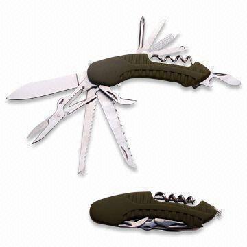 Multifunctional Pocket Knives with 11 Functions, Made of Stainless Steel