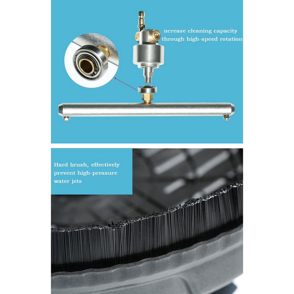 Plastikwäschel mit Hochdruckreiniger mit integriertem rotierenden Mechanismus 15-Grad-Sprühwinkel-Auto Verschiedenes Bodenreinigungswerkzeug