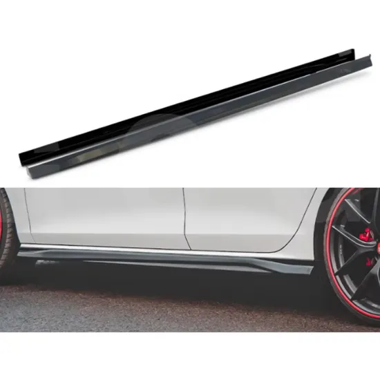GOG Auto Factory Wholesale ABS Plastic Gloss Black MAX Style Side Skirt for Golf MK8 GTI 2020